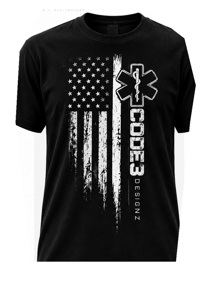Code 3 Thin White Line Tee – EMS